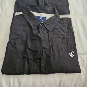 Rocawear Black and White Casual Button Down Shirt